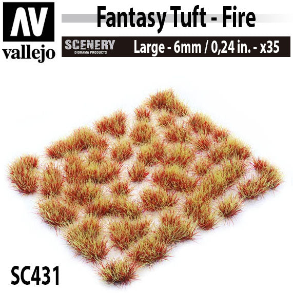 Vallejo Scenery Fantasy Tuft - Fire