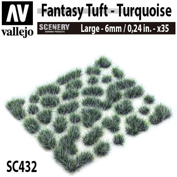 Vallejo Scenery Fantasy Tuft - Turquoise