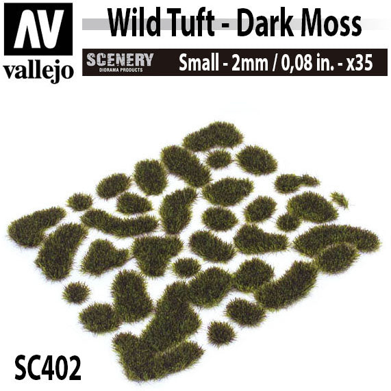 Vallejo Scenery Wild Tuft - Dark Moss