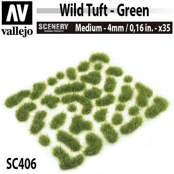Vallejo Scenery Wild Tuft - Green