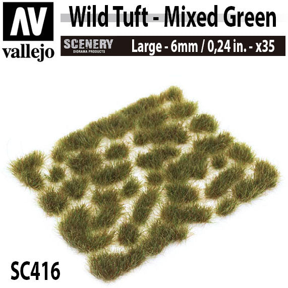 Vallejo Scenery Wild Tuft - Mixed Green