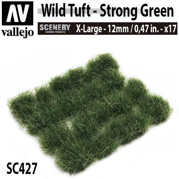 Vallejo Scenery Wild Tuft - Strong Green