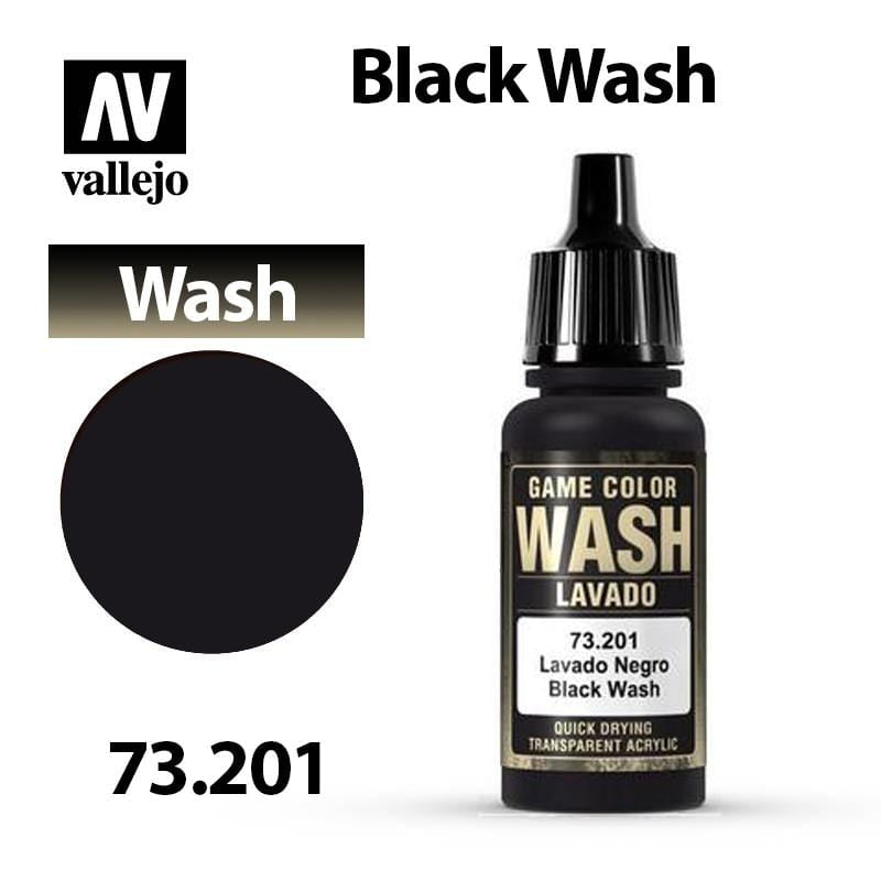 Vallejo Game Color - Wash Black Shade 17ml - Val73201