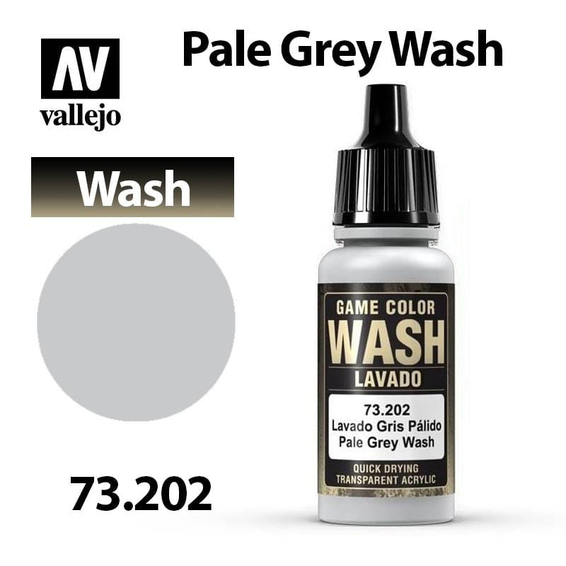 Vallejo Game Color - Wash Pale Grey Shade 17ml - Val73202