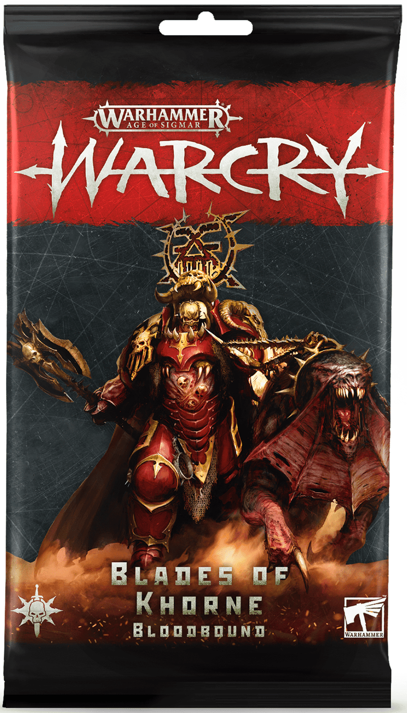Warcry: Rules Cards - Blades Of Khorne Bloodbound ( 111-54-N ) - Used