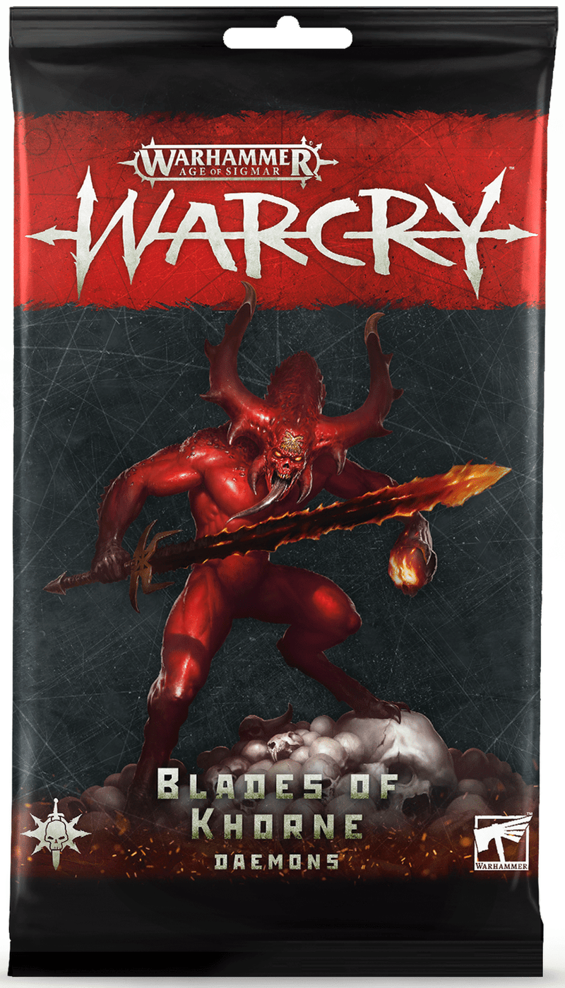 Warcry: Rules Cards - Blades of Khorne Daemons ( 111-55-N ) - Used