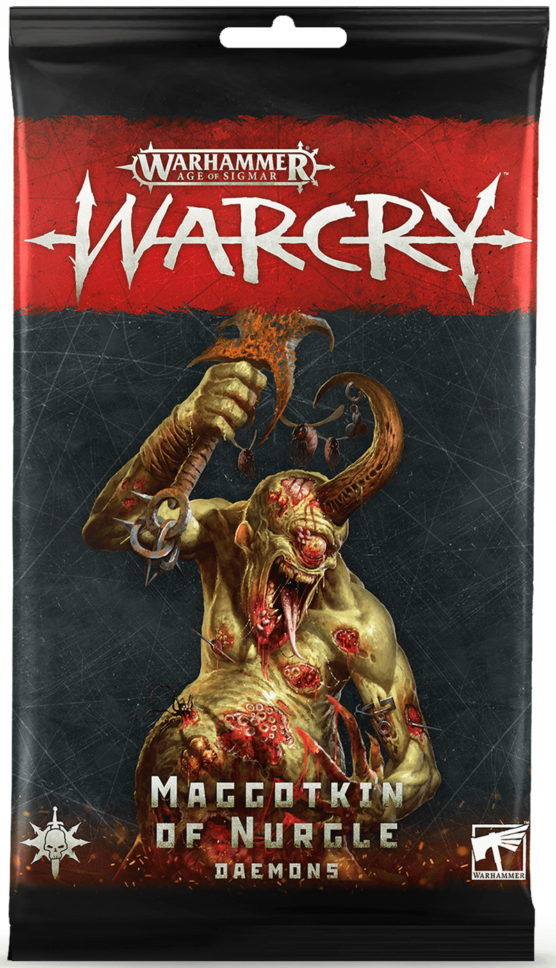 Warcry: Rules Cards - Maggotkin of Nurgle Daemons ( 111-06-N ) - Used