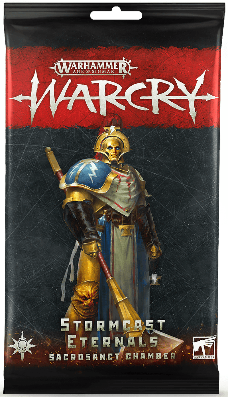 Warcry: Rules Cards - Stormcast Eternals Sacrosanct Chamber ( 111-53-N ) - Used