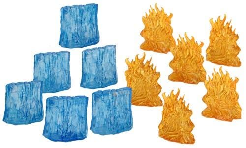 D&D Icons of the Realms: Spell Effects - Wall Of Fire And Wall Of Ice ( 73107 )